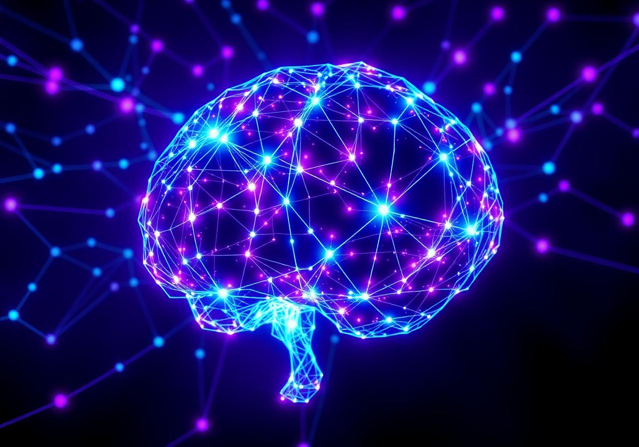 AI neural network visualization