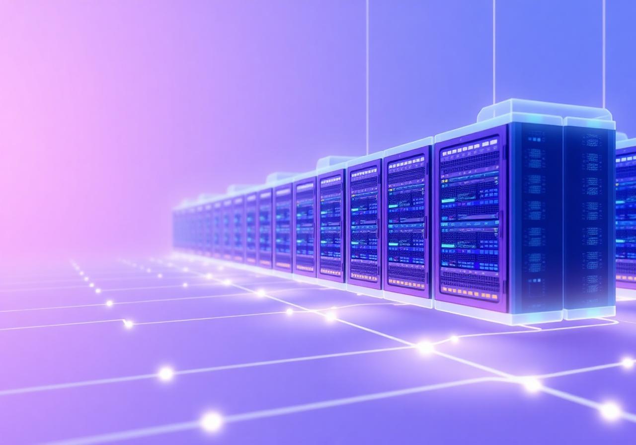 Cloud infrastructure illustration