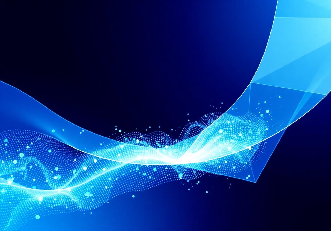 Abstract digital transformation visualization