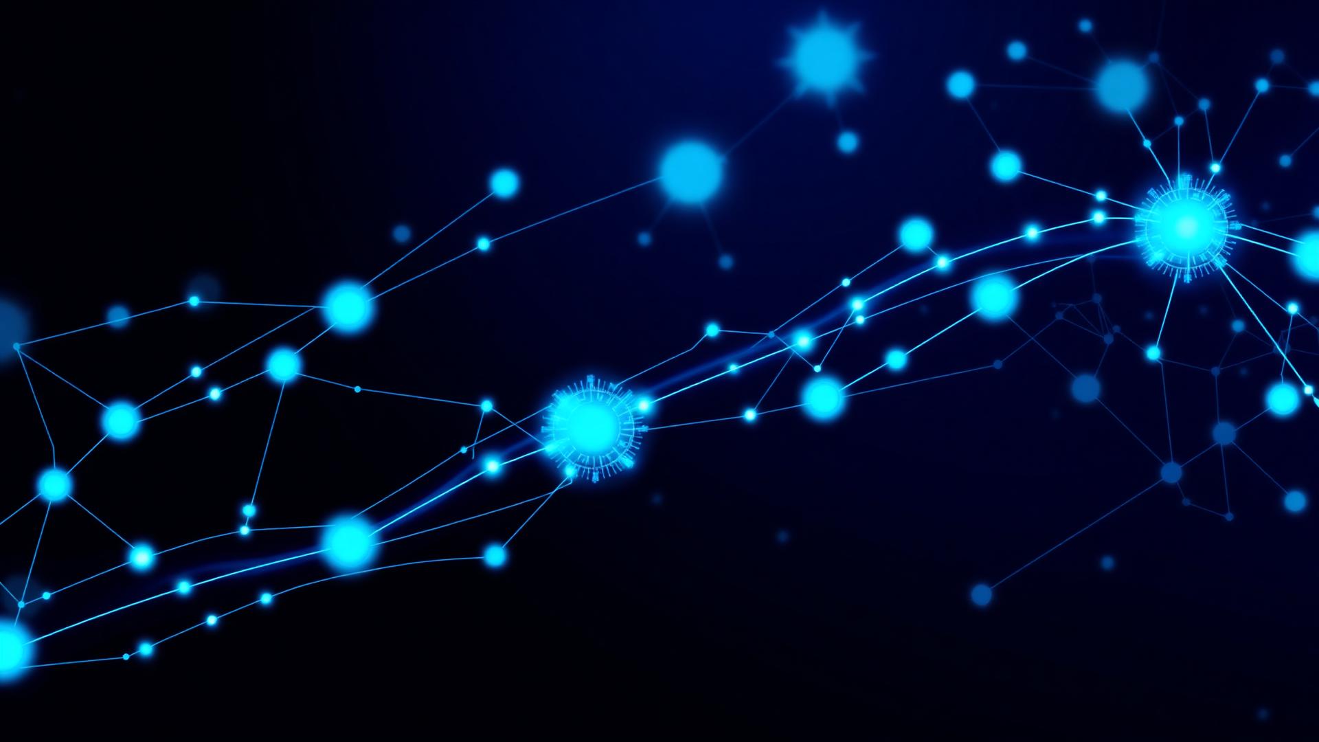 Abstract technology network visualization