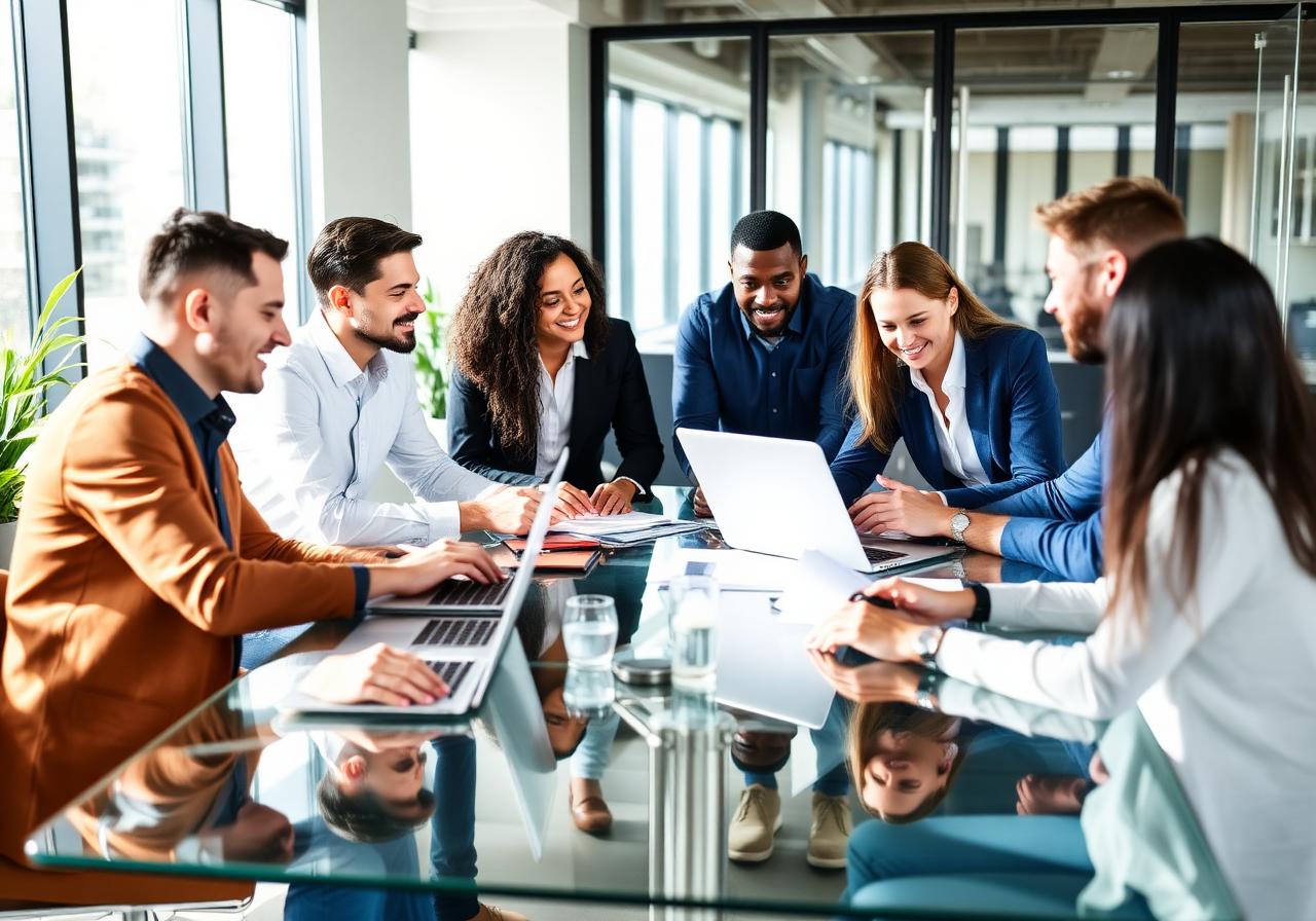 Future Finco team collaborating